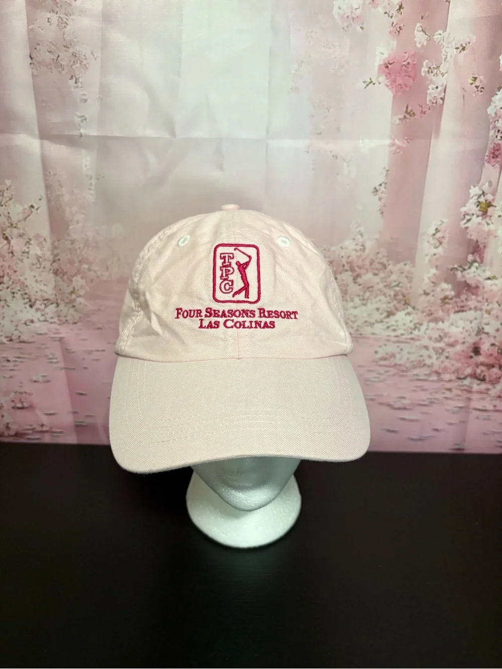 Four Seasons Resort Las Colinas Pink Embroidered adjustable Baseball Cap. TPC PO